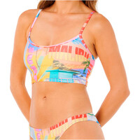 Rip Curl parte de arriba bikini HOTEL MALIBU MULTI FIT TANK vista frontal