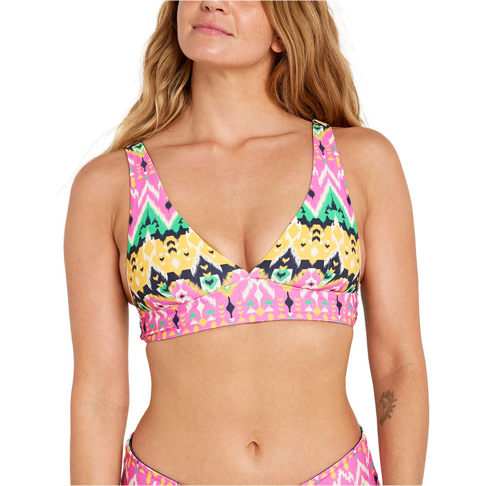 Rip Curl parte de arriba bikini IKAT GEO HALTER REVO vista frontal
