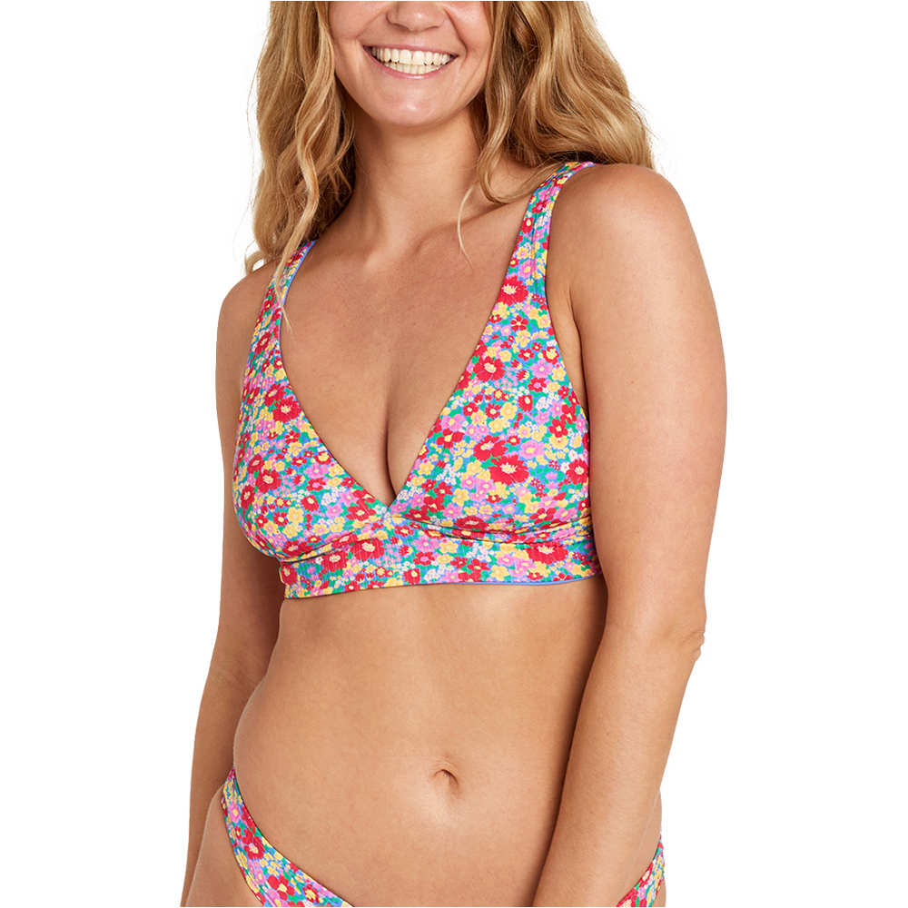 Rip Curl parte de arriba bikini LAS FLORES REVO HALTER vista frontal
