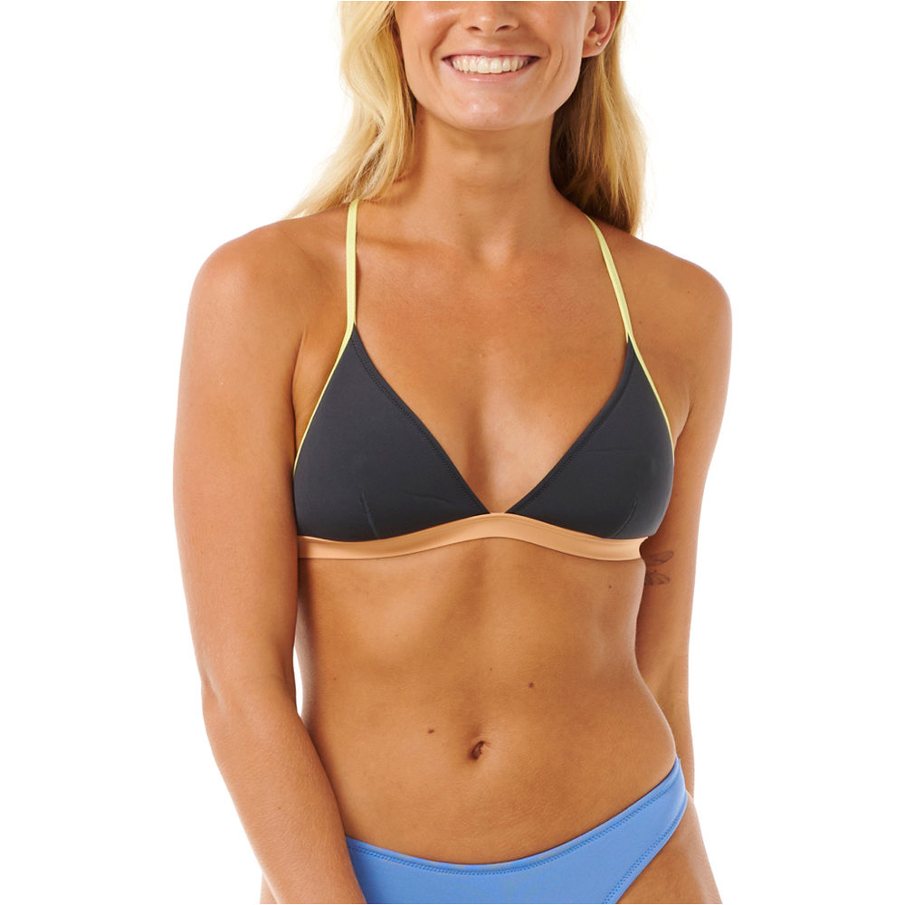 Rip Curl parte de arriba bikini MIRAGE NEO TRI vista frontal