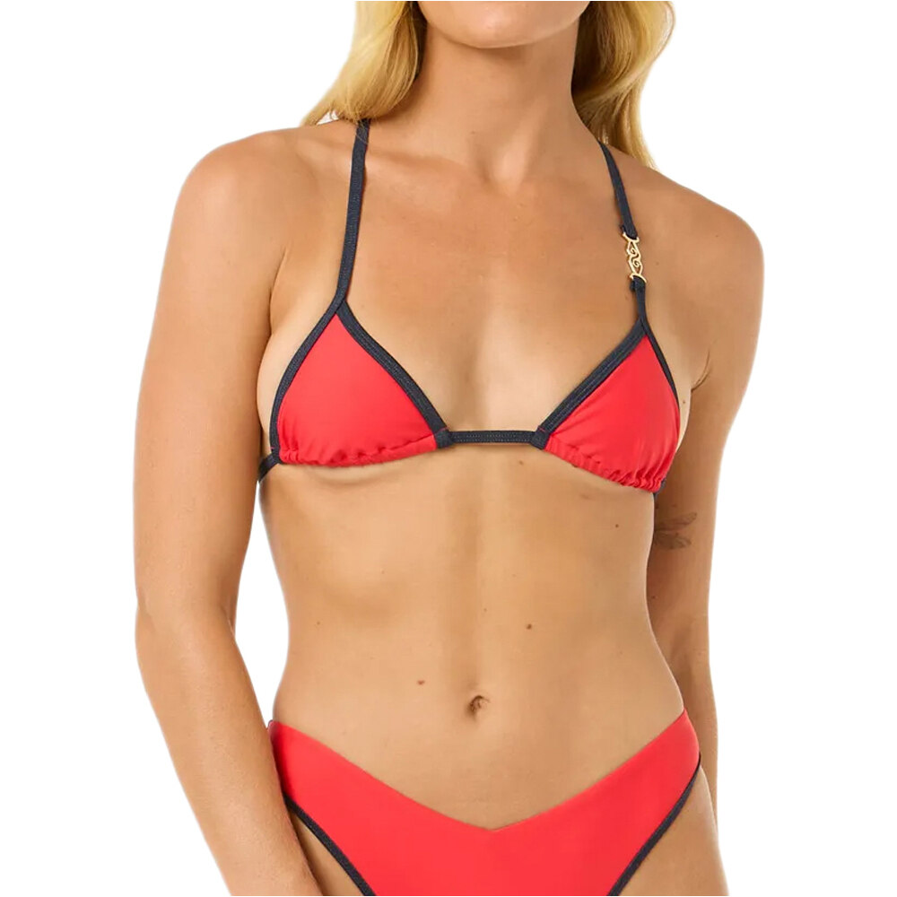 Rip Curl parte de arriba bikini PEQUENINO VV TRI vista frontal