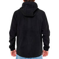 Rip Curl polar hombre DEPARTED POLAR FLEECE ZIP THRU vista trasera