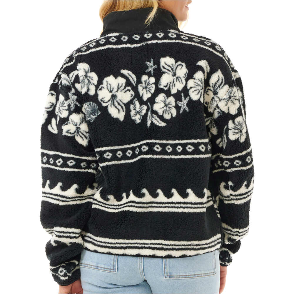 Rip Curl polar mujer SOLEIL POLAR FLEECE 1/4 ZIP vista trasera