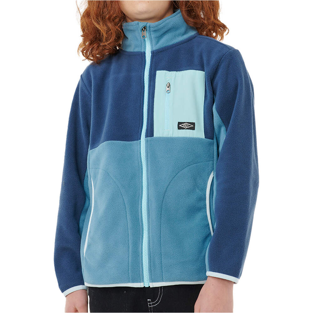 Rip Curl polar niño RAW ENERGY BLOCK FLEECE - BOY vista frontal