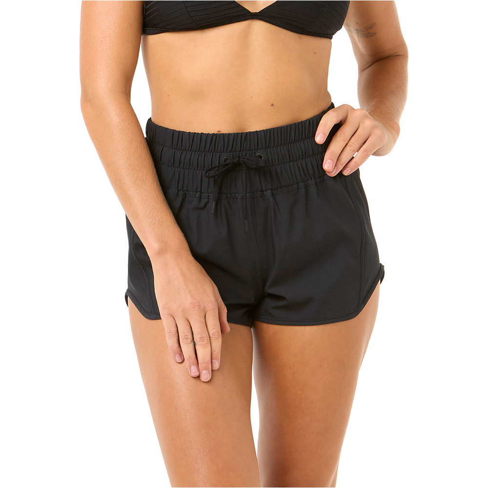 Rip Curl short baño mujer HIGH WAIST RETRO VOLLEY 3 vista frontal