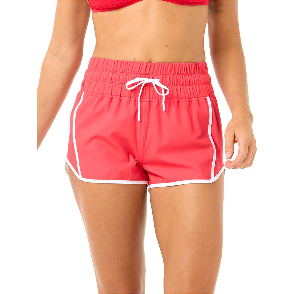 Rip Curl short baño mujer HIGH WAIST RETRO VOLLEY 3 vista frontal