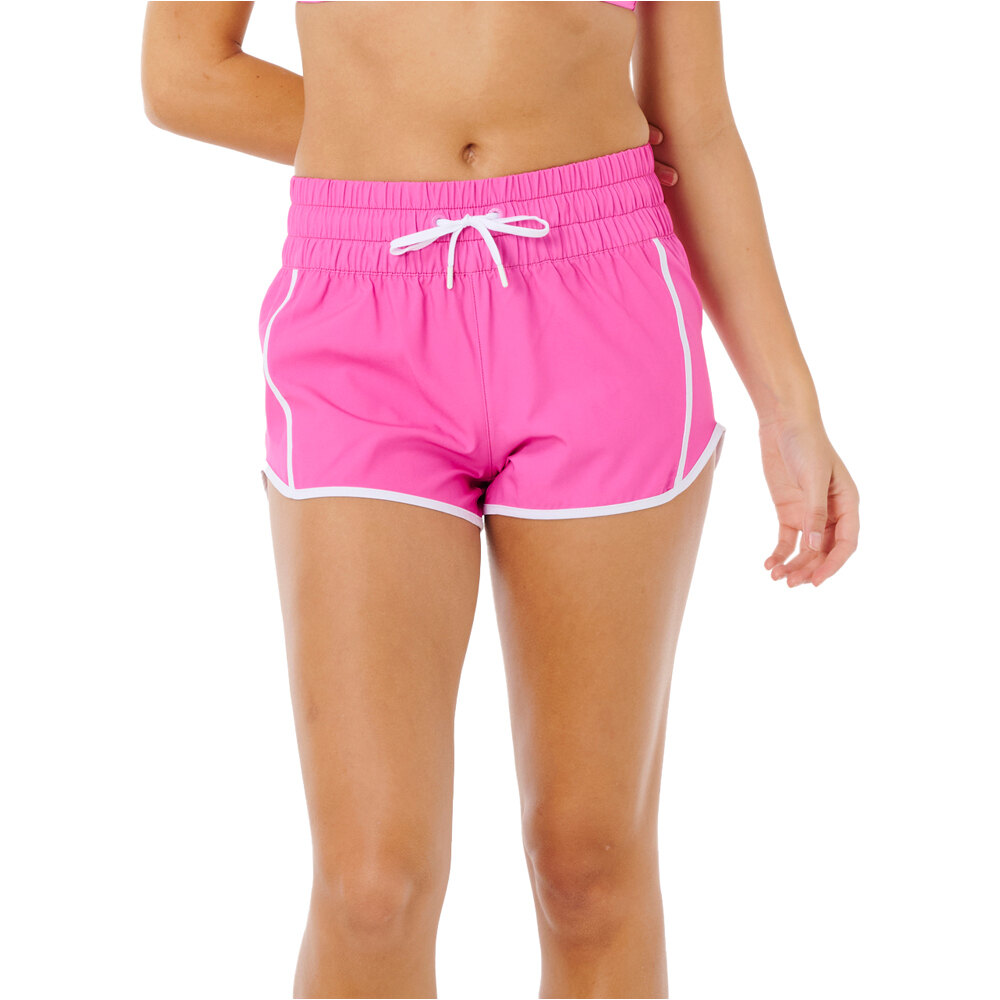 Rip Curl short baño mujer HIGH WAIST RETRO VOLLEY 3 vista frontal