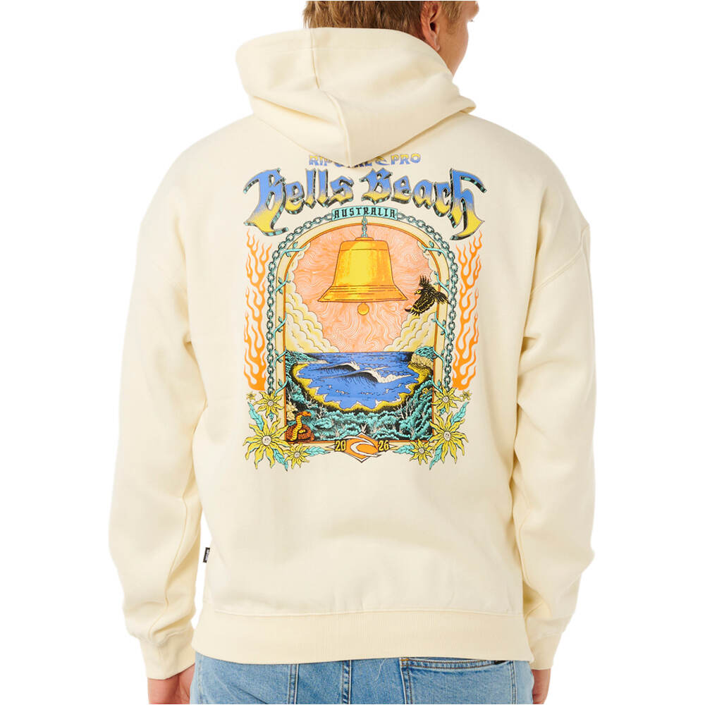 Rip Curl sudadera hombre BELLS PRO 26 HOOD vista trasera