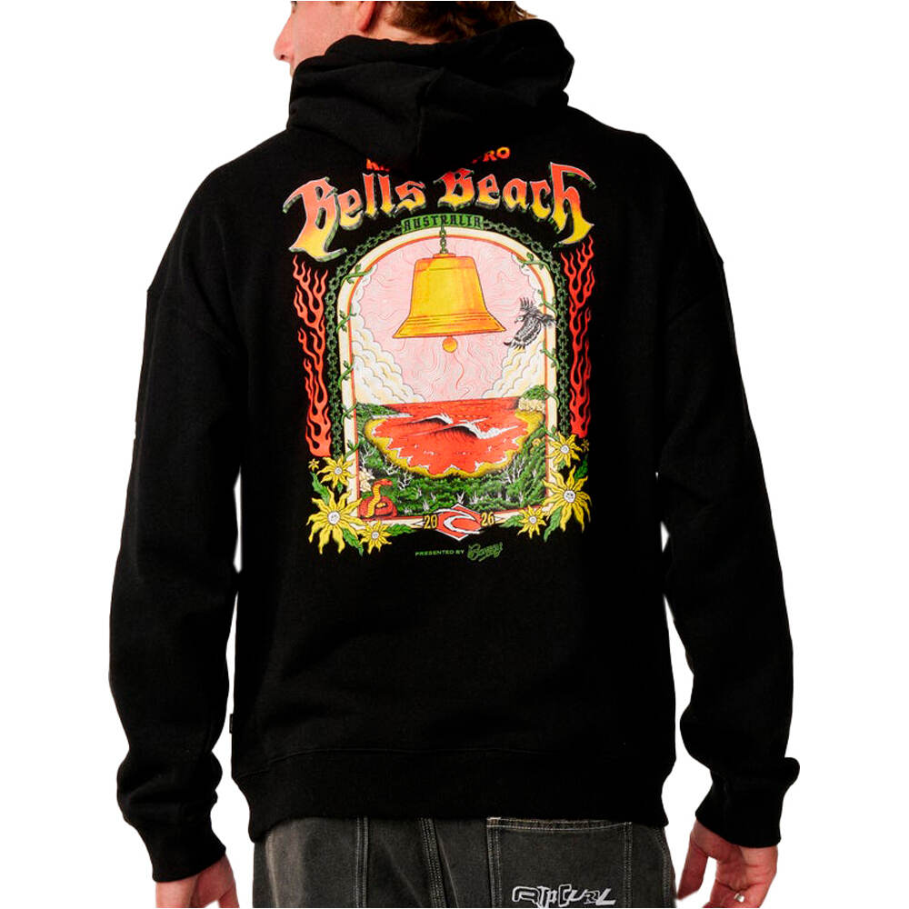 Rip Curl sudadera hombre BELLS PRO 26 HOOD vista trasera