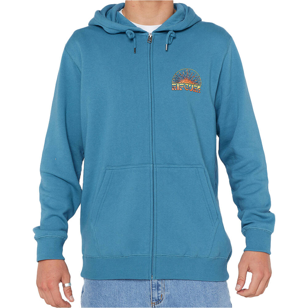 Rip Curl sudadera hombre GRATEFUL SHRED ZIP HOOD vista frontal
