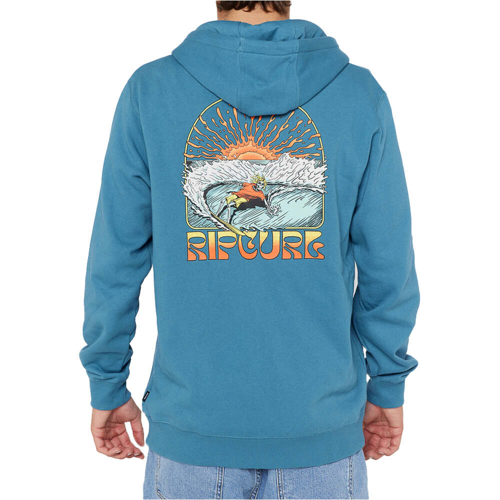 Rip Curl sudadera hombre GRATEFUL SHRED ZIP HOOD vista trasera