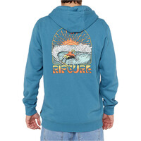 Rip Curl sudadera hombre GRATEFUL SHRED ZIP HOOD vista trasera