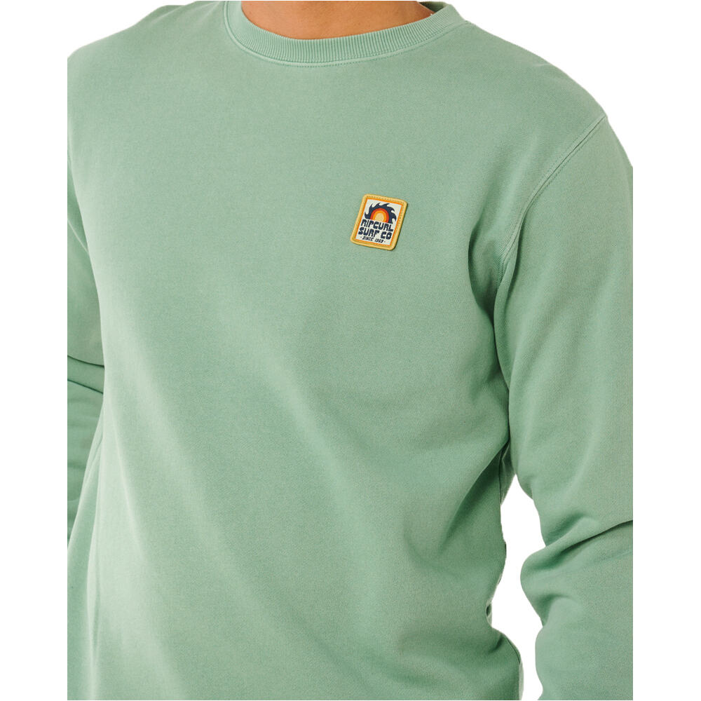 Rip Curl sudadera hombre PACIFIC RINSE PATCH CREW vista detalle