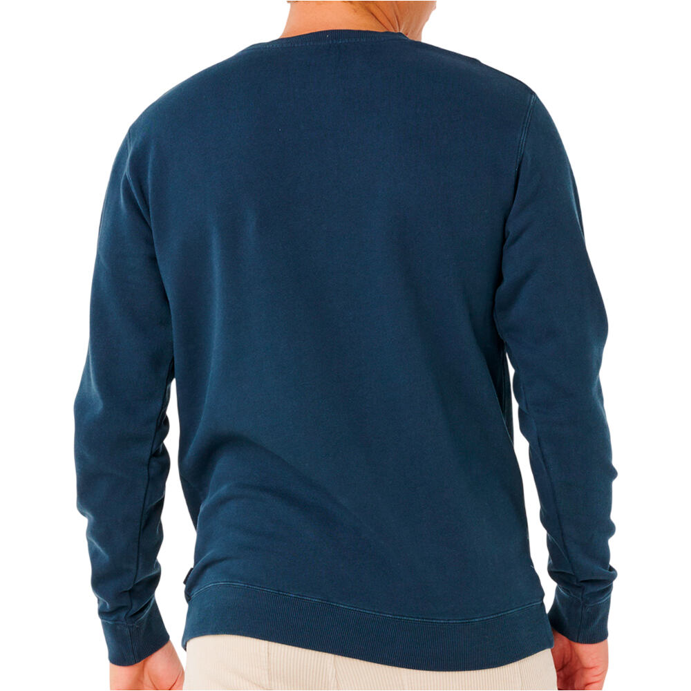 Rip Curl sudadera hombre PACIFIC RINSE PATCH CREW vista trasera