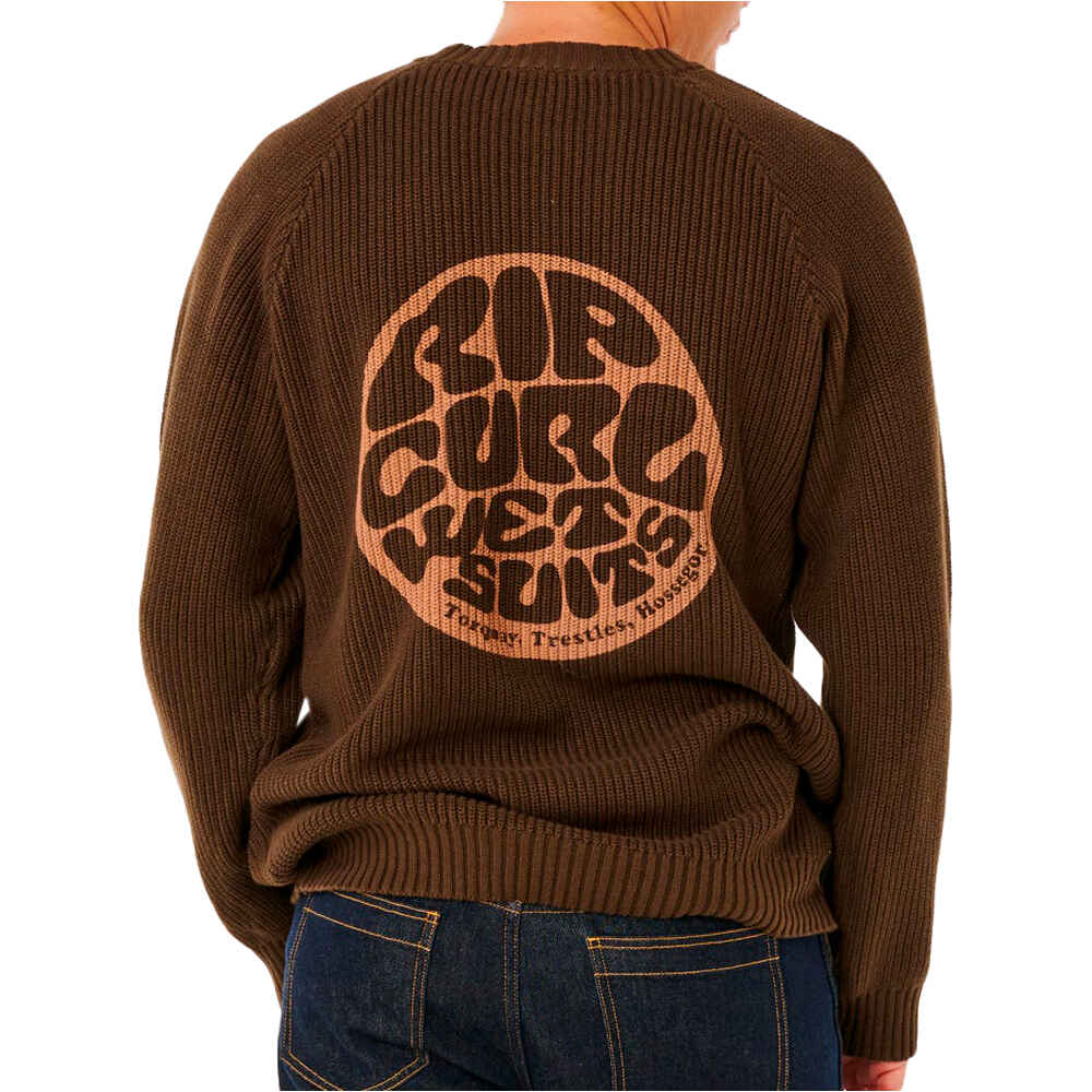 Rip Curl sudadera hombre PREMIUM SURF KNIT CREW vista trasera