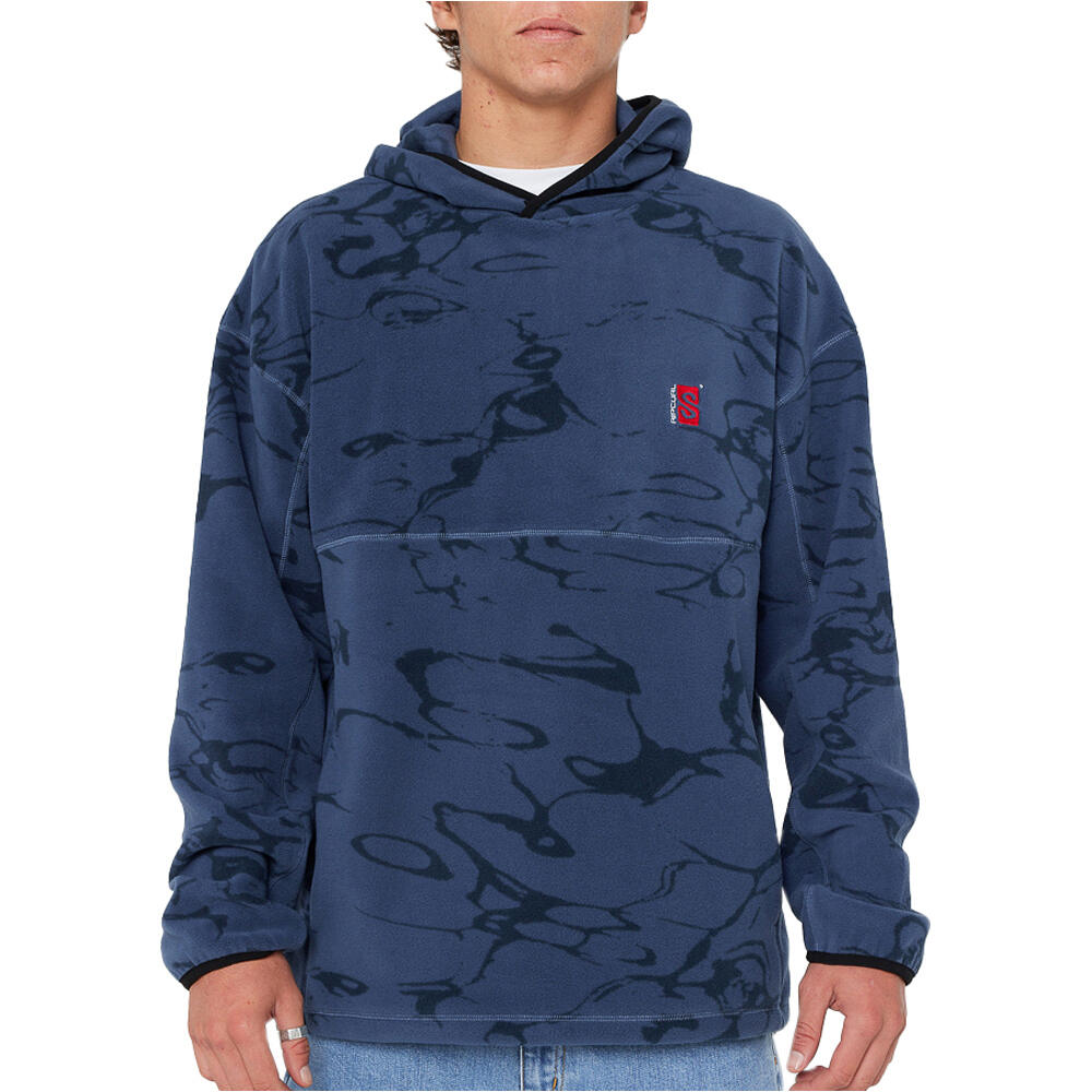 Rip Curl sudadera hombre SEARCH LIGHT POLAR HOOD vista frontal