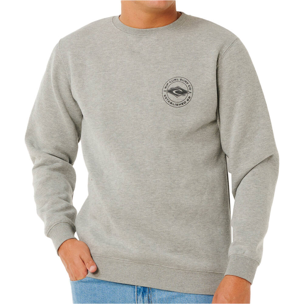 Rip Curl sudadera hombre STAPLER CREW vista frontal