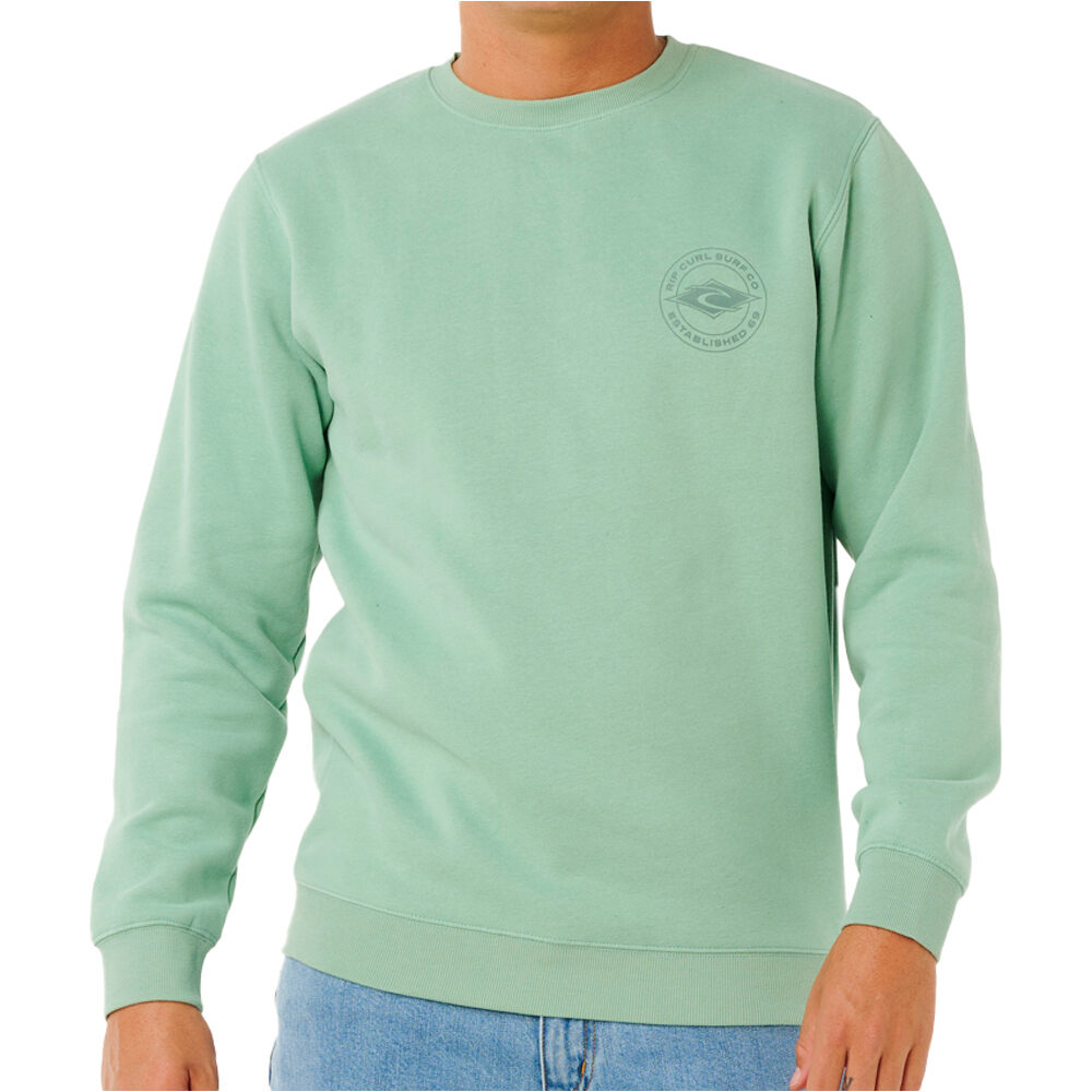 Rip Curl sudadera hombre STAPLER CREW vista frontal