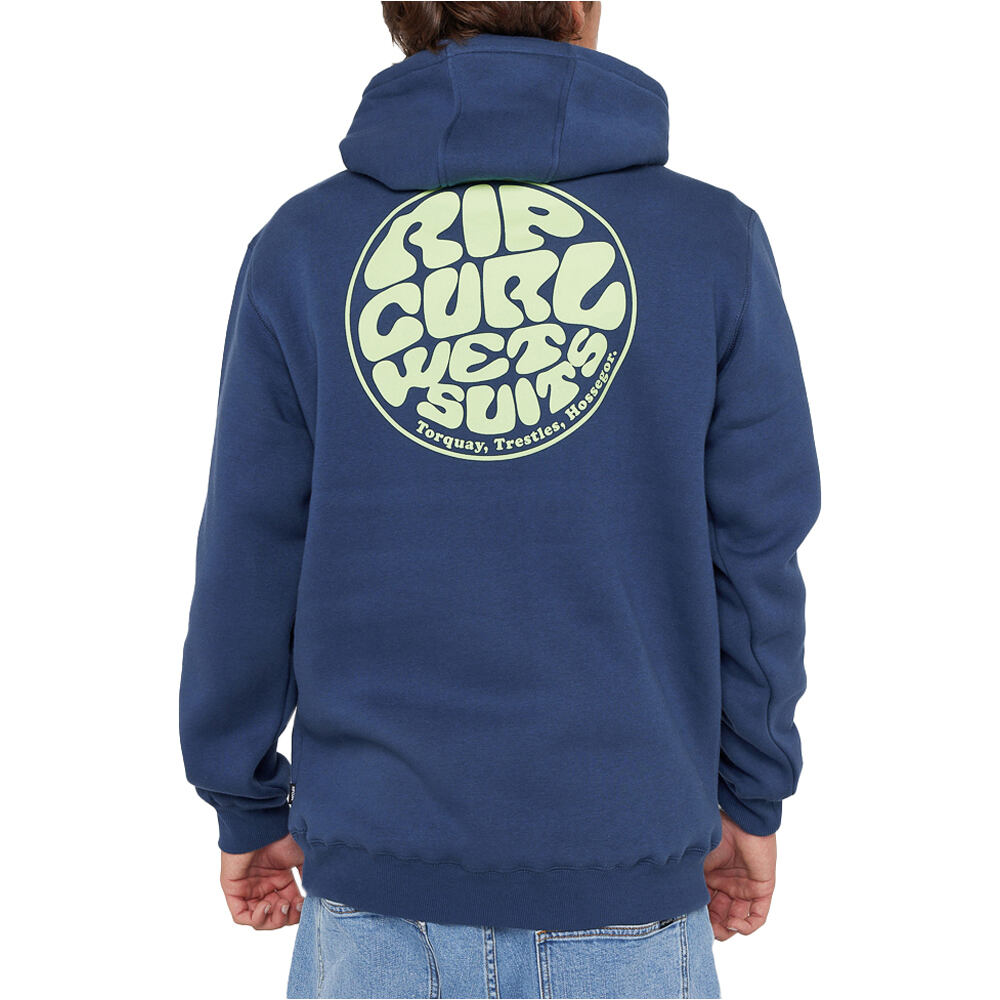 Rip Curl sudadera hombre WETSUIT ICON HOOD vista trasera