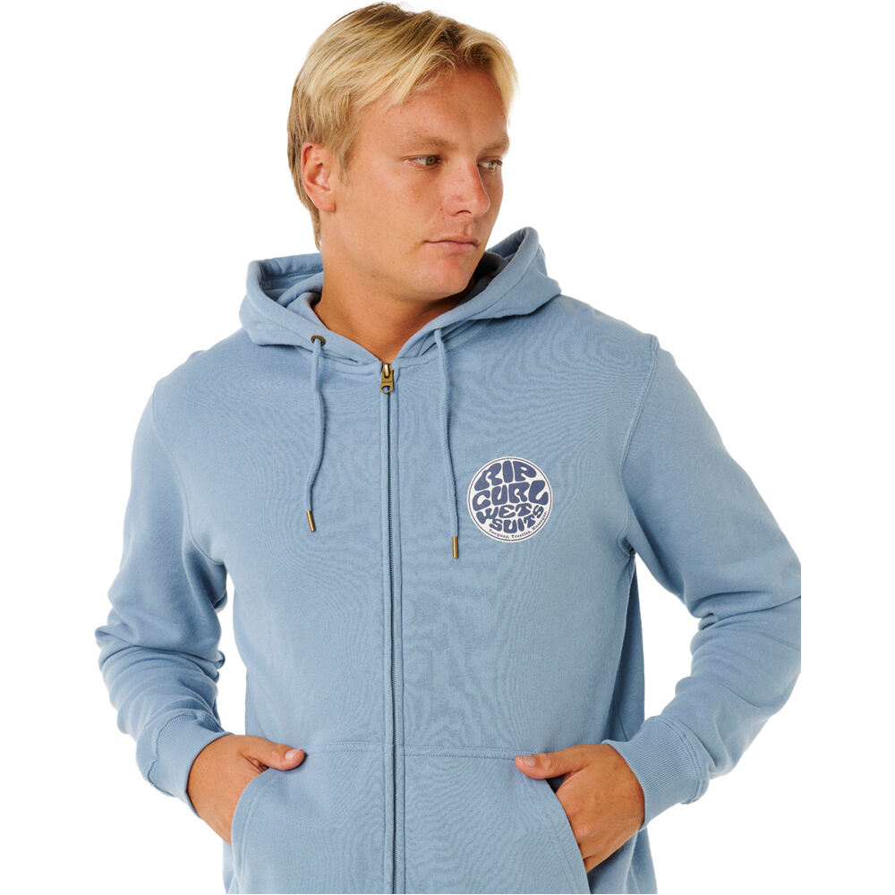 Rip Curl sudadera hombre WETTIE PASSAGE ICON ZIP THRU vista detalle