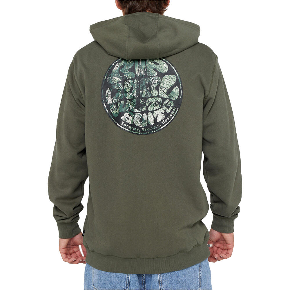 Rip Curl sudadera hombre WETTIE PASSAGE ICON ZIP THRU vista trasera