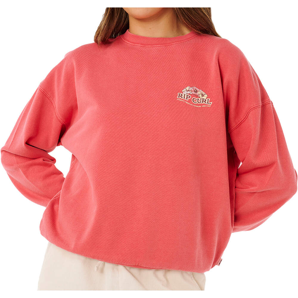 Rip Curl sudadera mujer BELLS HERITAGE CREW vista detalle