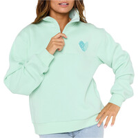 Rip Curl sudadera mujer HALF ZIP FLEECE vista frontal