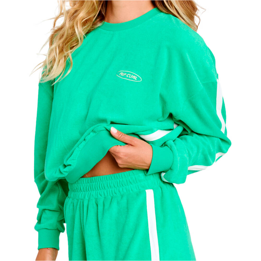 Rip Curl sudadera mujer HIGH TIDE TERRY CREW vista detalle