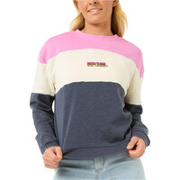 Rip Curl sudadera mujer LAS DALIAS COLOURBLOCK CREW vista frontal