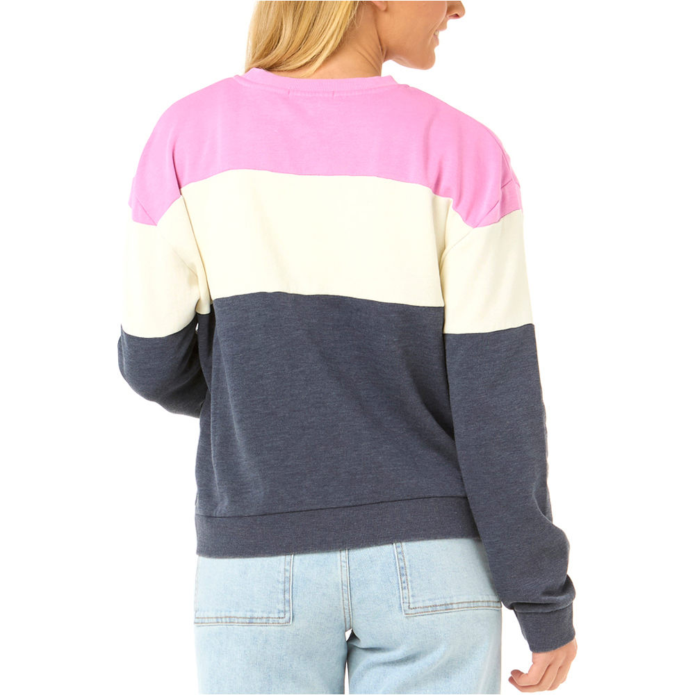 Rip Curl sudadera mujer LAS DALIAS COLOURBLOCK CREW vista trasera