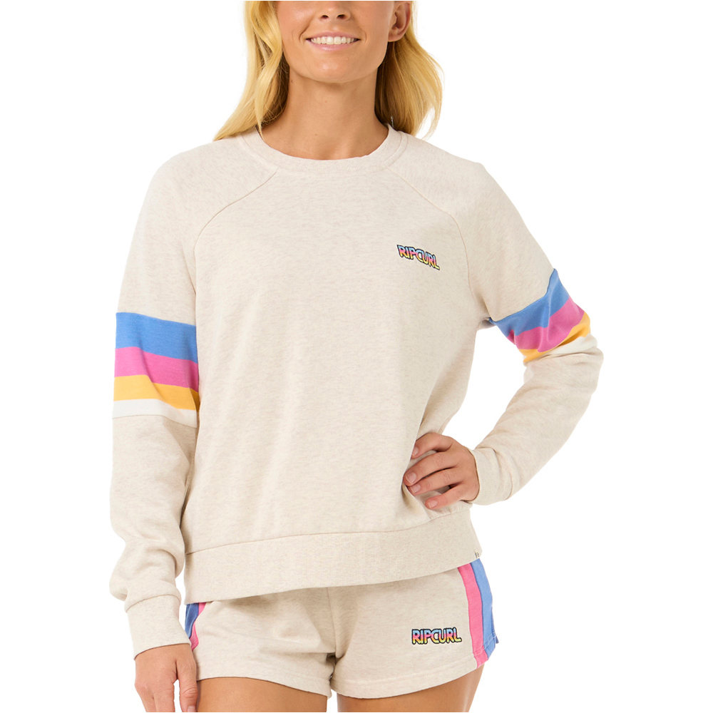 Rip Curl sudadera mujer LAS DALIAS RAGLAN CREW vista frontal