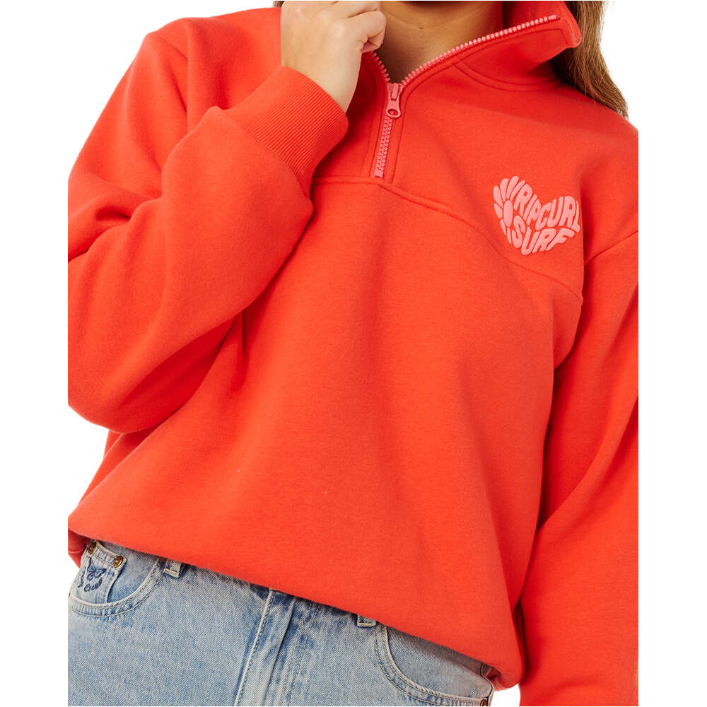 Rip Curl sudadera mujer RC HEART HALF ZIP FLEECE 03
