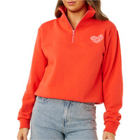 Rip Curl sudadera mujer RC HEART HALF ZIP FLEECE vista detalle
