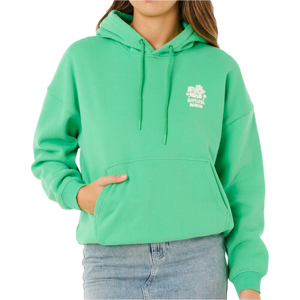 Rip Curl sudadera mujer SURF PUFF HERITAGE HOOD P/P vista frontal