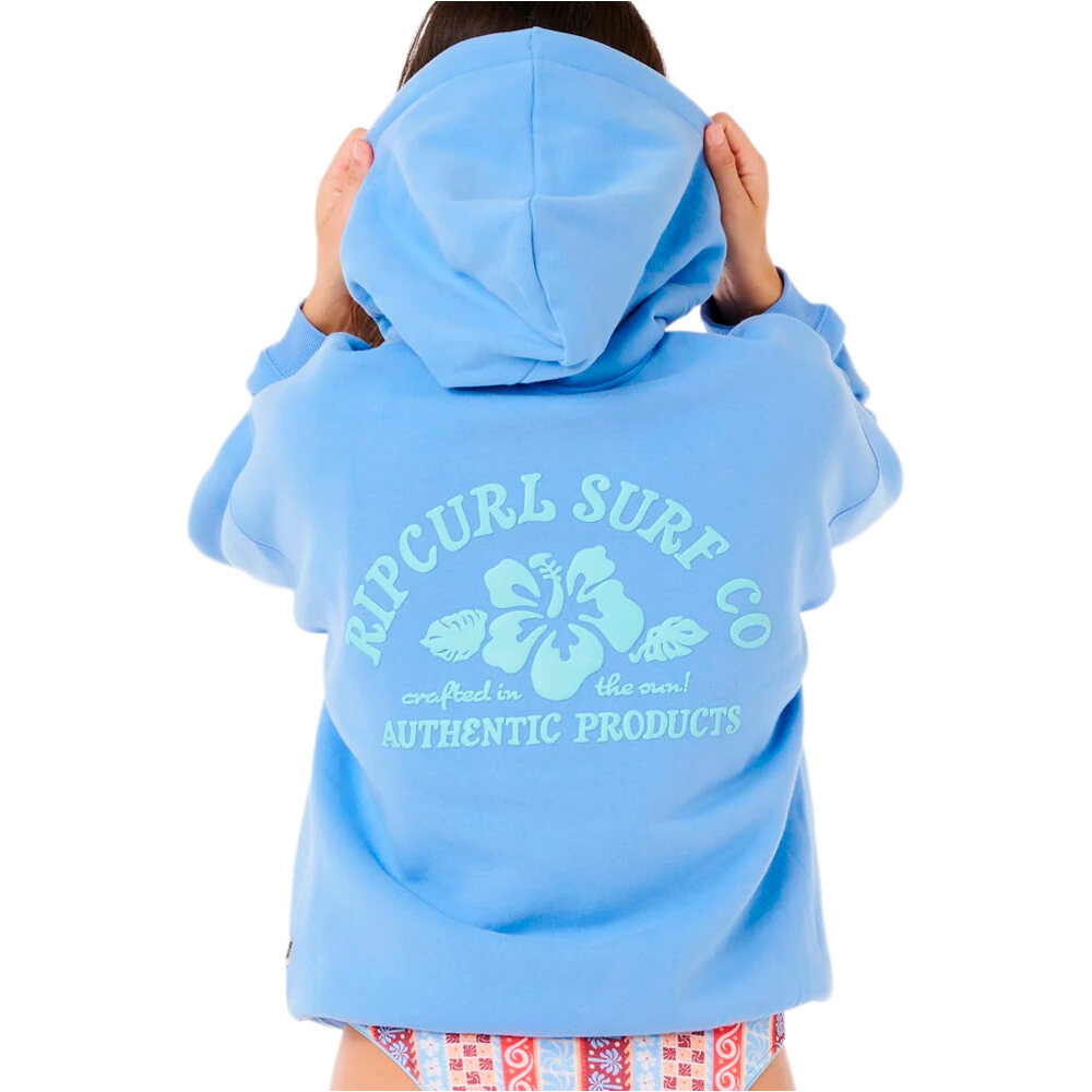 Rip Curl sudadera mujer SURF PUFF HERITAGE HOOD P/P vista trasera