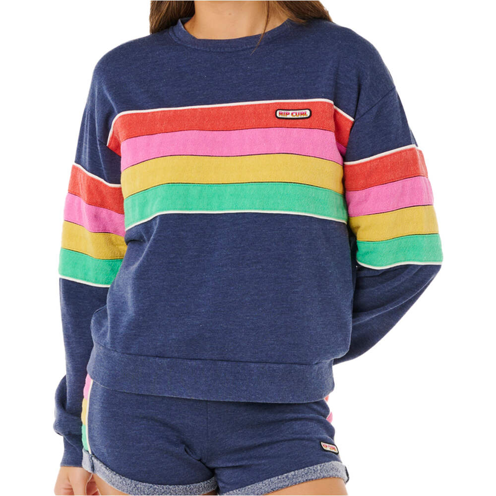 Rip Curl sudadera mujer SURF REVIVAL RELAXED CREW vista frontal
