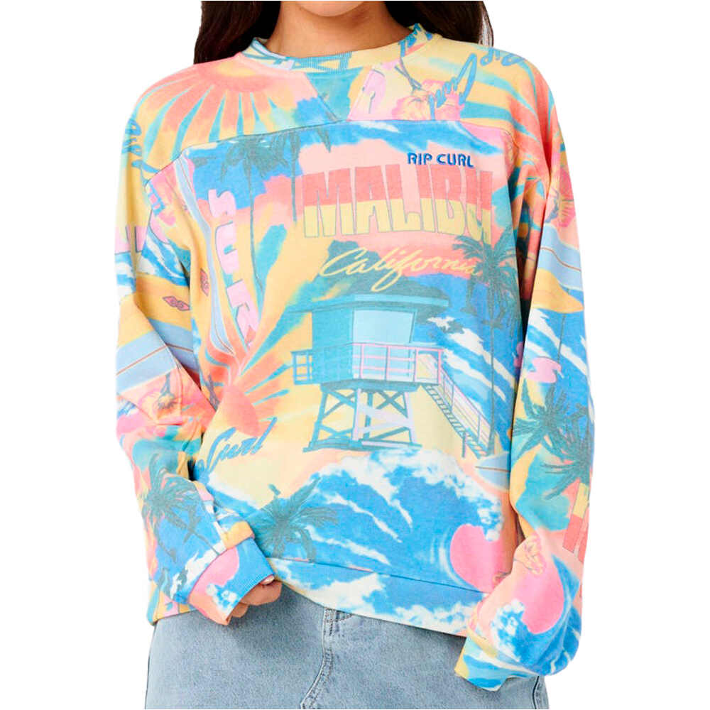 Rip Curl sudadera mujer SURF SIDE RELAXED CREW vista frontal