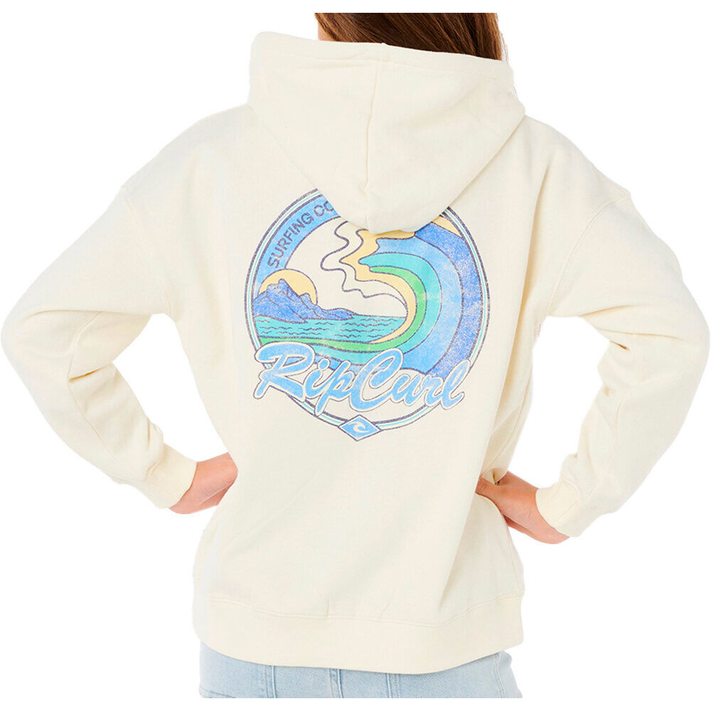 Rip Curl sudadera niña LAY DAY RELAXED Z/T-GIRL vista trasera