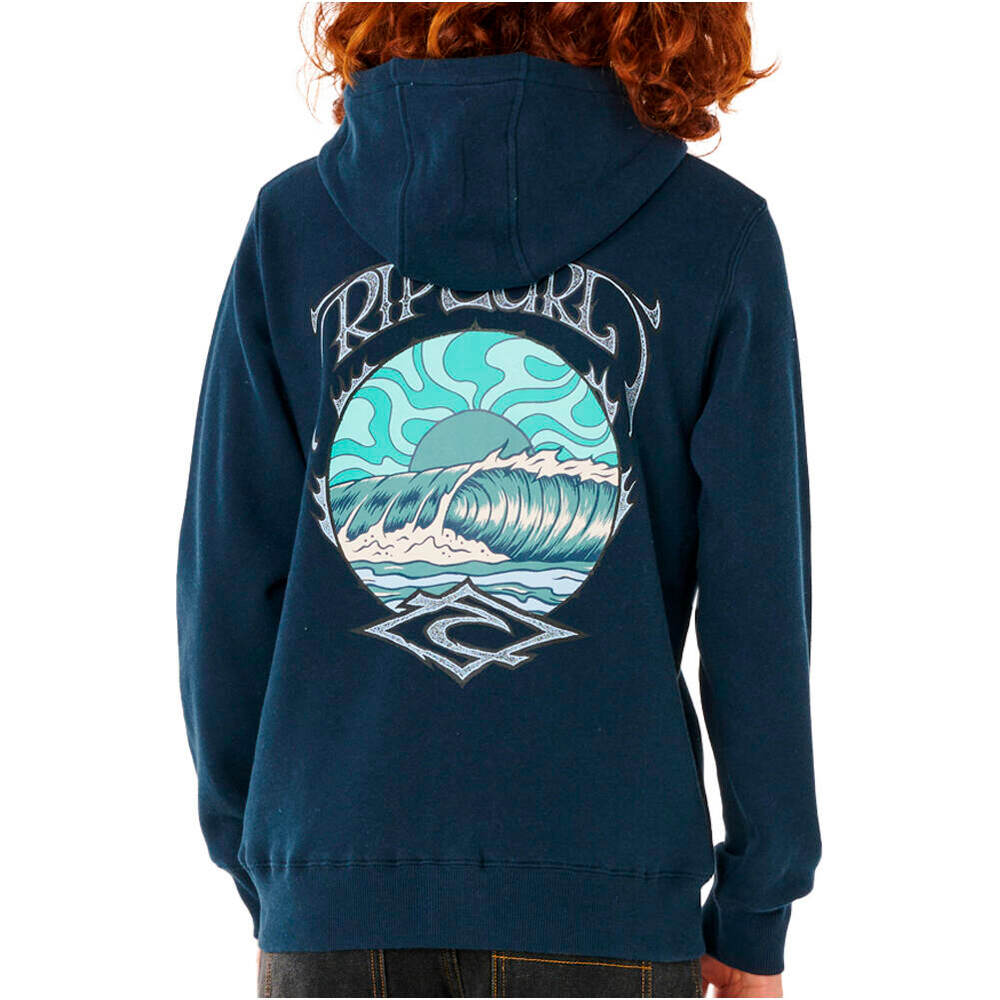 Rip Curl sudadera niño HAZEY DAYS ZIP THRU - BOY vista trasera