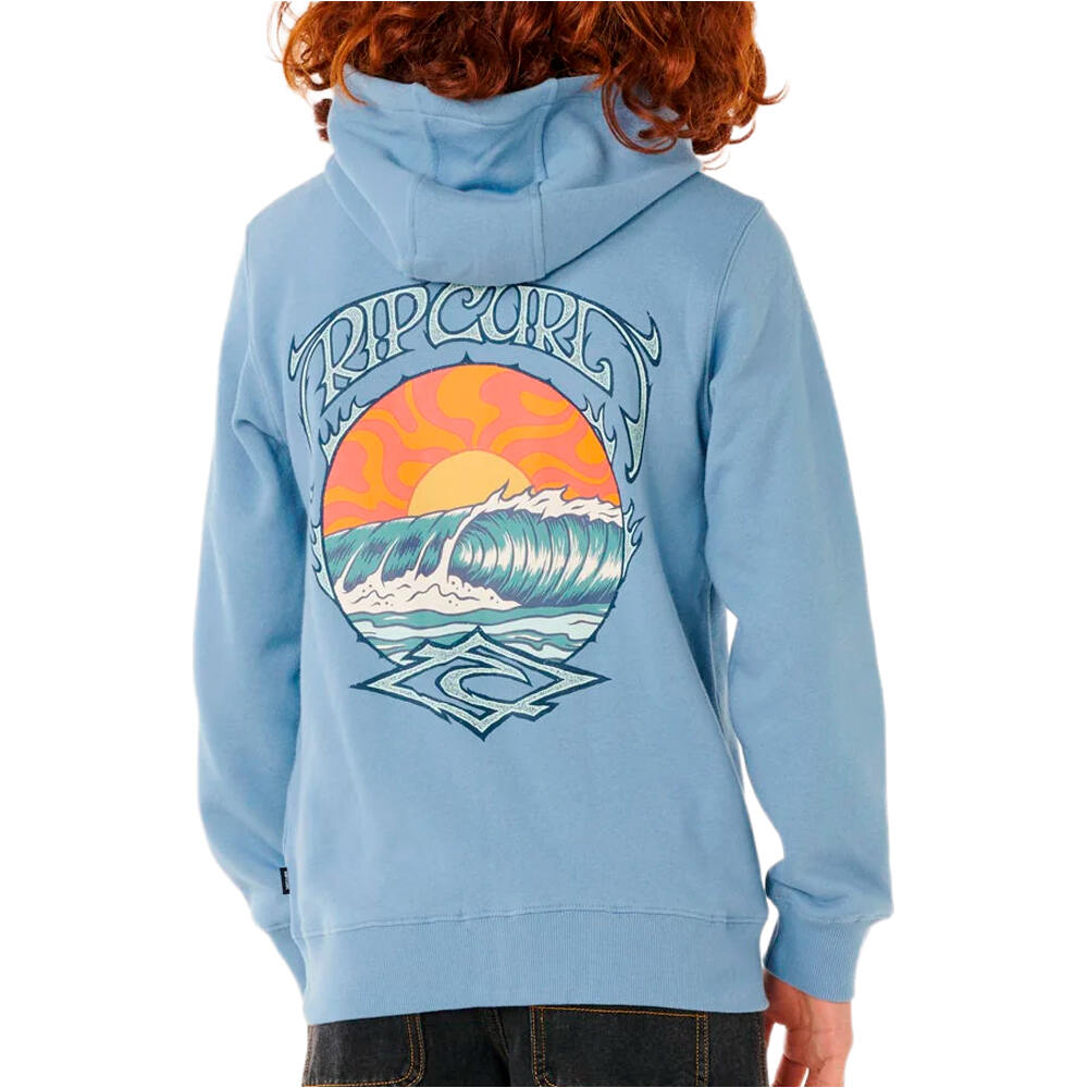 Rip Curl sudadera niño HAZEY DAYS ZIP THRU - BOY vista trasera