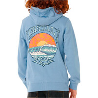 Rip Curl sudadera niño HAZEY DAYS ZIP THRU - BOY vista trasera