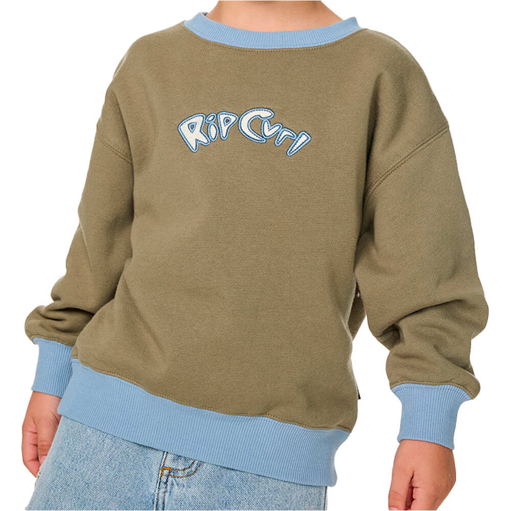 Rip Curl sudadera niño RIDE THE WAVE CREW - BOY vista frontal