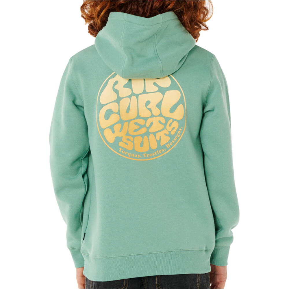 Rip Curl sudadera niño WETSUIT ICON HOOD-KID vista detalle