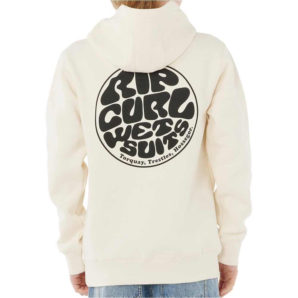 Rip Curl sudadera niño WETSUIT ICON HOOD-KID vista trasera