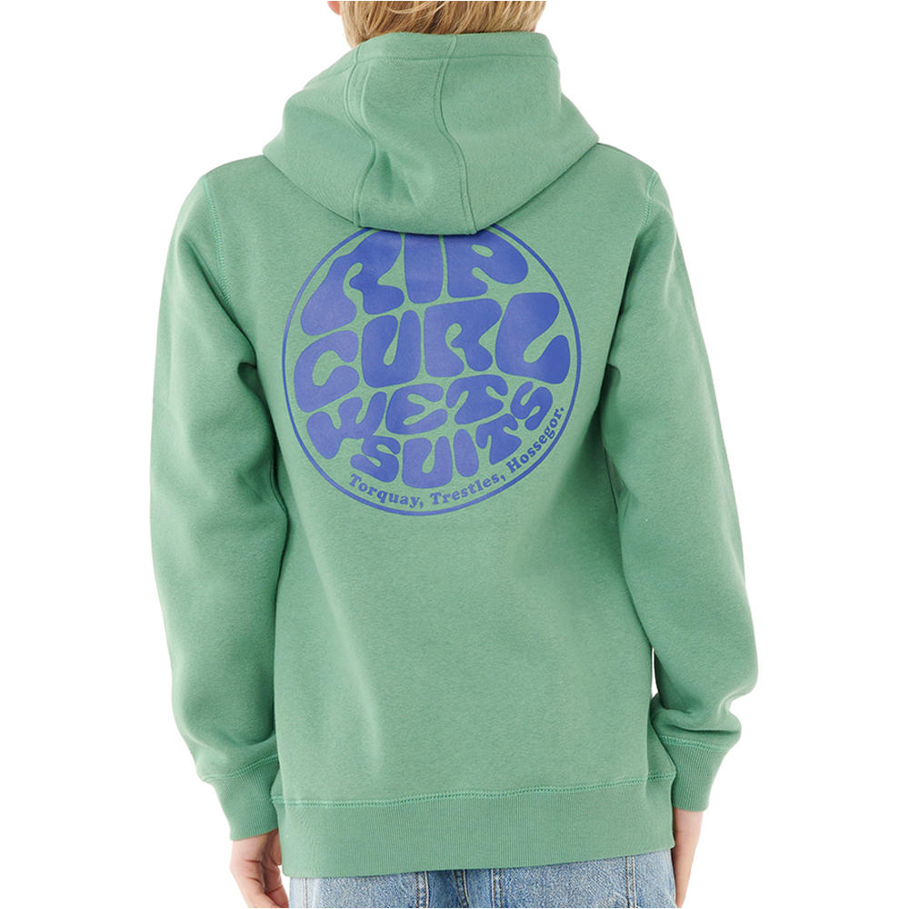 Rip Curl sudadera niño WETSUIT ICON HOOD-KID vista trasera