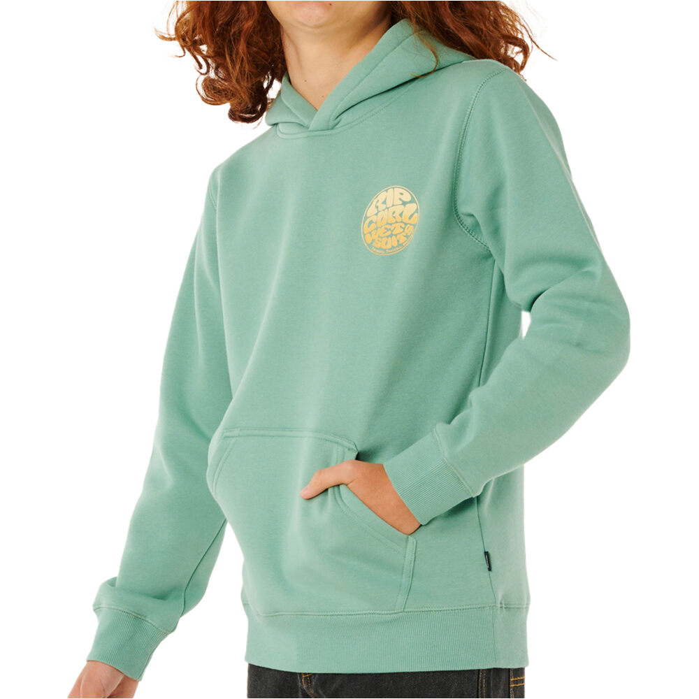 Rip Curl sudadera niño WETSUIT ICON HOOD-KID vista trasera
