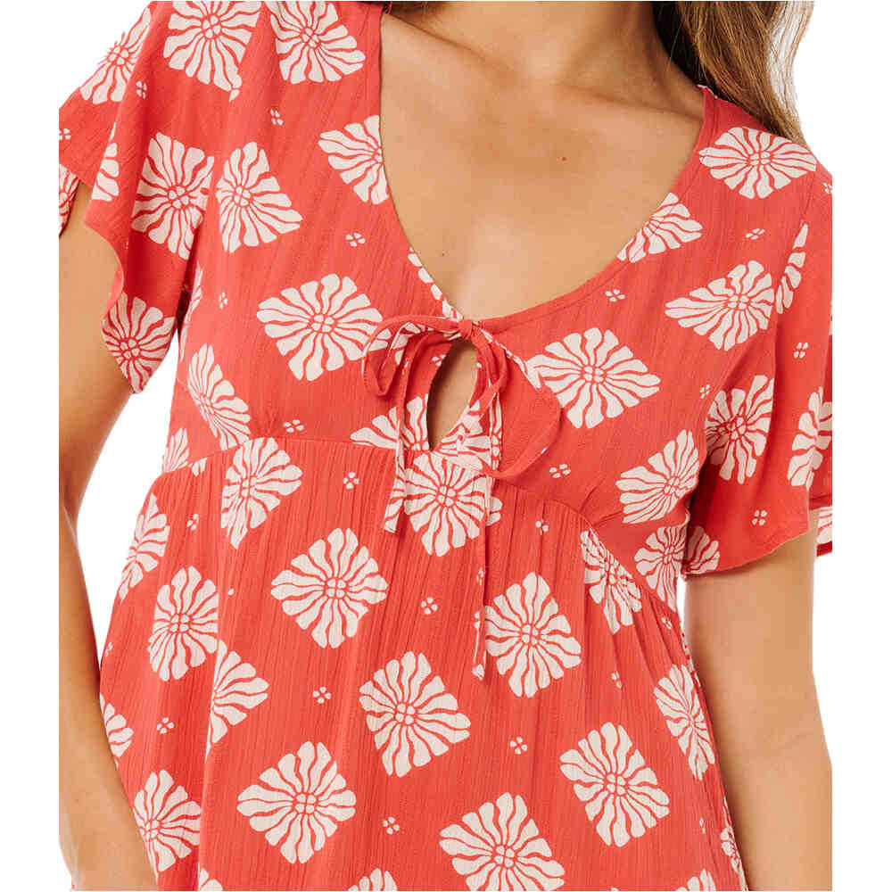 Rip Curl vestidos mujer VENTURA TIERED S/S DRESS vista detalle