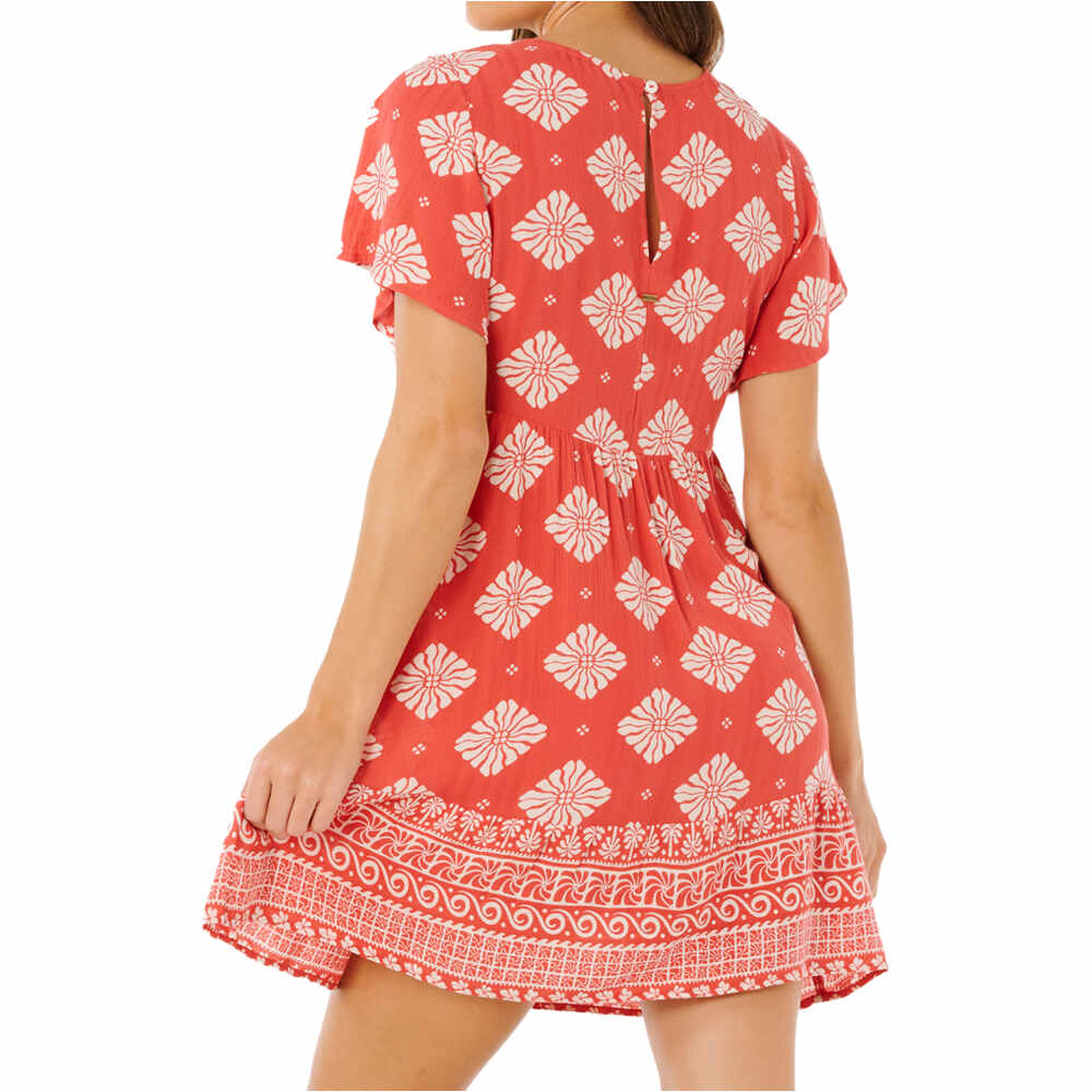Rip Curl vestidos mujer VENTURA TIERED S/S DRESS vista trasera