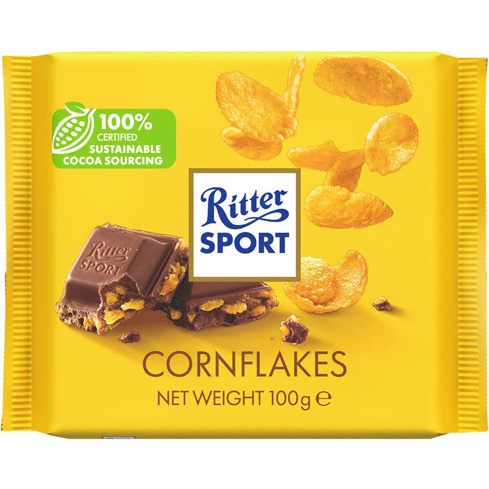 Ritter Sport Aperitivos/Snacks R.SPORT TABL. CORNFLAKES 100 GR. vista frontal