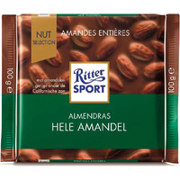 Ritter Sport Aperitivos/Snacks R.SPORT TABL. NEW ALMENDRAS ENTERAS 100 vista frontal
